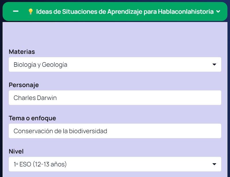 Captura de pantalla de la web hablaconlahistoria.es