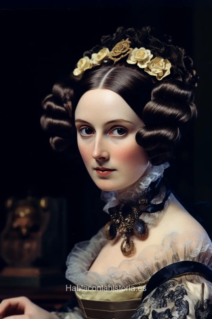 Imagen generada con IA. Retrato de Ada Lovelace